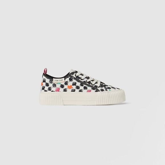 Zara KIDS/ PRINTED COTTON SNEAKERS - Picture 3 of 10